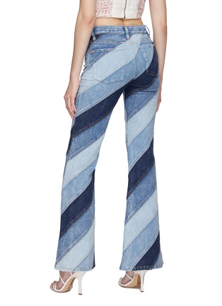 Back View - Click To Enlarge - ALICE + OLIVIA - ‘BEAUTIFUL’ HIGH RISE FLARED LEG DENIM JEANS