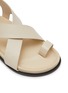 Detail View - Click To Enlarge - A.EMERY - ‘JALEN’ THICK STRAP TOE RING CRISS CROSS LEATHER SANDALS