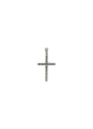 Main View - Click To Enlarge - JOHN HARDY - ‘Classic Chain’ Silver Jawan Cross Pendant Box Chain Necklace — Size 20