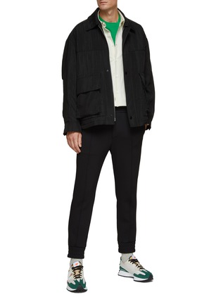 Figure View - Click To Enlarge - SOLID HOMME - NYLON JOGGER PANTS