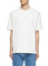 Main View - Click To Enlarge - SOLID HOMME - Chest Patch Back Logo Cotton Crewneck T-Shirt