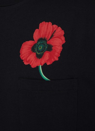  - KENZO - Flower Print Oversized Cotton Pocket T-Shirt