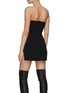 Back View - Click To Enlarge - DAVID KOMA - PLEXIGLASS TYRE TRACK BODYCON MINI DRESS
