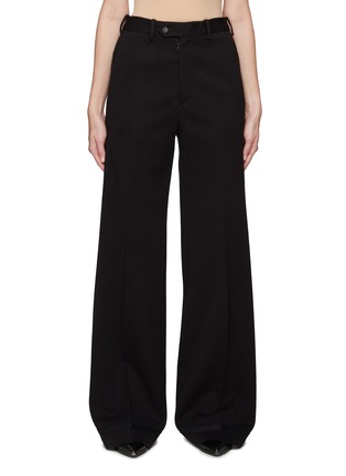 Main View - Click To Enlarge - MAISON MARGIELA - MID RISE FLARED WIDE LEG WOOL PANTS