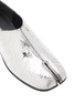 Detail View - Click To Enlarge - MAISON MARGIELA - ‘TABI’ BARBOUCHE BROKEN MIRROR EFFECT SLIP-ON FLATS