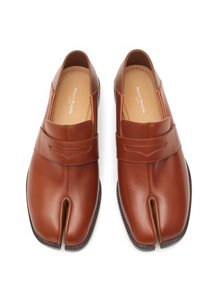 Detail View - Click To Enlarge - MAISON MARGIELA - ‘Tabi’ Step-In Heel Calfskin Leather Loafers