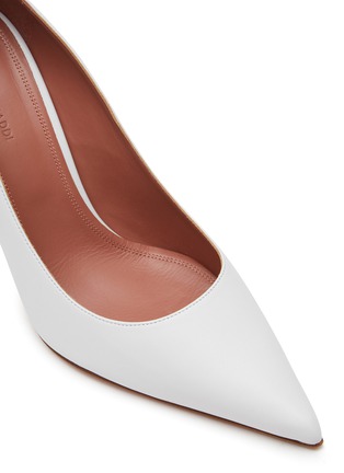 Detail View - Click To Enlarge - AMINA MUADDI - ‘AMI’ POINT TOE NAPPA LEATHER PUMPS