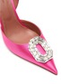 Detail View - Click To Enlarge - AMINA MUADDI - ‘CAMELIA’ 90 SATIN SLINGBACK PUMPS