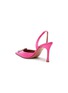  - AMINA MUADDI - ‘CAMELIA’ 90 SATIN SLINGBACK PUMPS