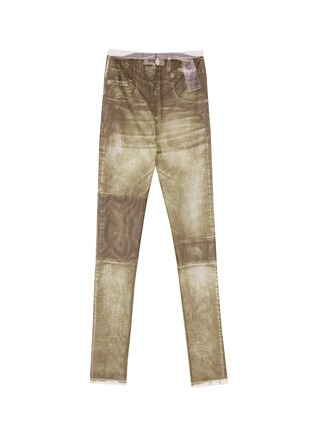 Main View - Click To Enlarge - MM6 MAISON MARGIELA - TROMPE L'OEIL PRINT LEGGINGS