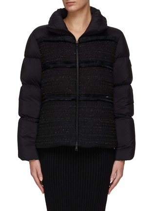 Main View - Click To Enlarge - MONCLER - HIGH NECK FRONT ZIP PUFFER JACKET