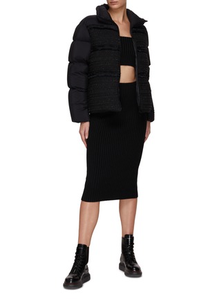 Figure View - Click To Enlarge - MONCLER - HIGH NECK FRONT ZIP PUFFER JACKET