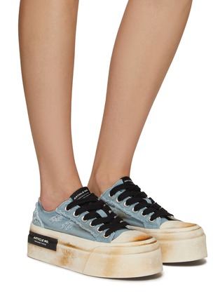 Figure View - Click To Enlarge - ARTICLE NO. - VULCANIZED LOW TOP LACE UP PLATFORM SNEAKERS