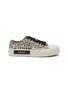 Main View - Click To Enlarge - ARTICLE NO. - VULCANIZED LOW TOP LACE UP LEORAPD PRINT SNEAKERS
