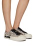 Figure View - Click To Enlarge - ARTICLE NO. - VULCANIZED LOW TOP LACE UP LEORAPD PRINT SNEAKERS
