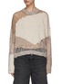 Main View - Click To Enlarge - AMIRI - CAMO OVERSIZED OPEN KNIT SWEATER