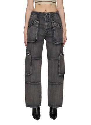 Main View - Click To Enlarge - AMIRI - LOOSE STRAIGHT DENIM CARGO JEANS