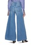 Back View - Click To Enlarge - PETER DO - Leg Rip Light Washed Wide Leg Jeans