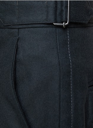  - YOKE - Side Adjuster Wool Cropped Straight Pants
