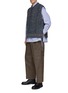 Figure View - Click To Enlarge - YOKE - CREWNECK RELAXED FIT KNITTED VEST