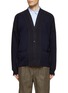 Main View - Click To Enlarge - YOKE - Two-Toned Wool Knit Button-Up Cardigan
