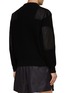 Back View - Click To Enlarge - PRADA - Nylon Pocket Virgin Wool Knit Crewneck Sweater