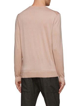 Back View - Click To Enlarge - BARENA - ‘ATO’ LONG SLEEVE CREWNECK SWEATER