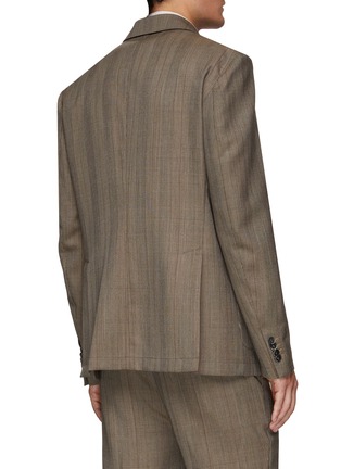 Back View - Click To Enlarge - BARENA - ‘BORGO’ SINGLE BREASTED NOTCHED LAPEL UNLINED WOOL BLAZER