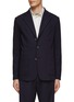 Main View - Click To Enlarge - BARENA - ‘TORCEO’ NOTCHED LAPEL UNLINED STRETCH CANVAS BLAZER