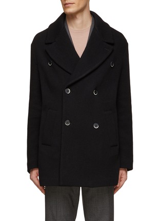 Main View - Click To Enlarge - BARENA - ‘CAPOSILE’ DOUBLE BREASTED CLASSIC PEACOAT