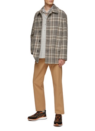 Figure View - Click To Enlarge - BARENA - ‘FATOTO’ A-LINE CHECKED COAT