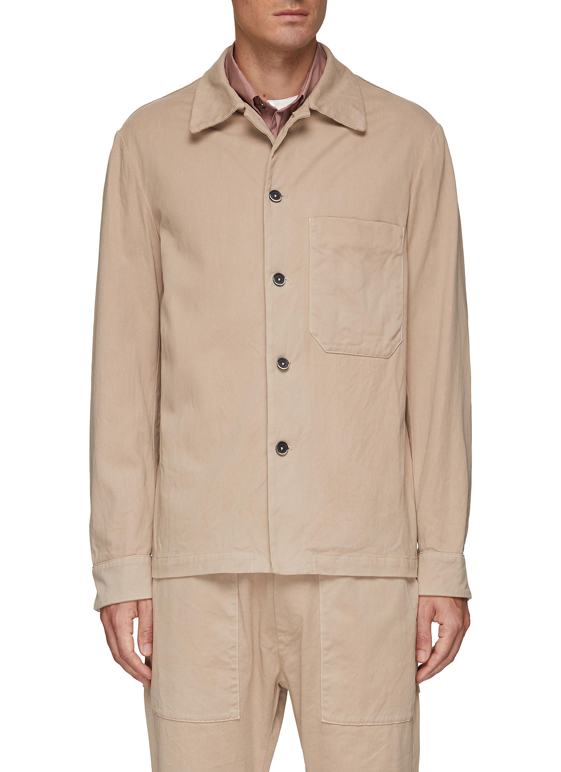 BARENA | 'CEDRONE' CRINKLE COTTON SHIRT 