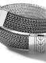 Detail View - Click To Enlarge - JOHN HARDY - Classic Chain' Reversible Matt Black Rhodium Multi-Row Bracelet