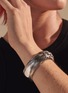 Detail View - Click To Enlarge - JOHN HARDY - Bamboo' Woven Silver Kick Cuff