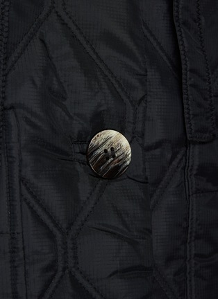  - GANNI - Enlarged Collar Quilted Button Up Jacket