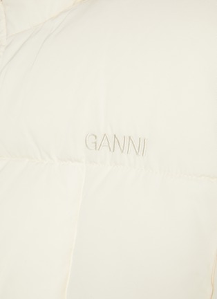  - GANNI - Tie Appliqued High Neck Oversized Puffer Vest