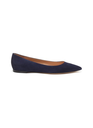 Main View - Click To Enlarge - GIANVITO ROSSI - ‘Gianvito’ Suede Flats