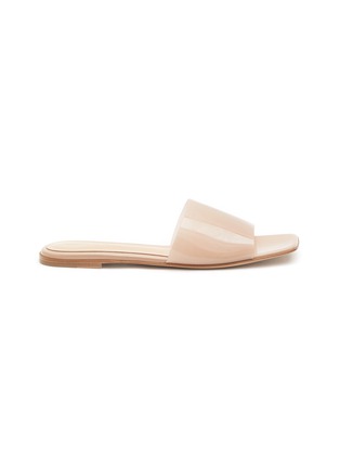 Main View - Click To Enlarge - GIANVITO ROSSI - PVC PATENT LEATHER FLAT SLIDES