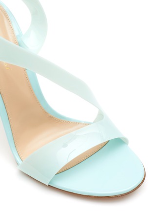 Detail View - Click To Enlarge - GIANVITO ROSSI - ‘METROPOLIS’ PVC PATENT LEATHER SANDALS
