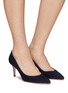 Figure View - Click To Enlarge - GIANVITO ROSSI - ‘Gianvito’ Suede Pumps