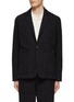 Main View - Click To Enlarge - BARENA - ‘REFADA’ SINGLE BREASTED NOTCH LAPEL PINSTRIPE COTTON WOOL BLEND BLAZER