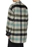Back View - Click To Enlarge - RICK OWENS  - Plaid Alpaca Wool Blend Oversized Overshirt