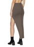 Back View - Click To Enlarge - RICK OWENS  - ‘Theresa’ Asymmetric Drop Hem Knit Skirt
