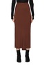 Main View - Click To Enlarge - RICK OWENS  - ‘Cocoon’ Crepe Godet Pleat Bias Cut Mid-Calf Skirt