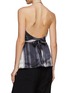 Back View - Click To Enlarge - RICK OWENS  - ‘Laura’ Swirl Print Halter Neck Wrap Top