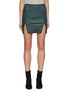 Main View - Click To Enlarge - RICK OWENS  - Double Front Slit Leather Skirt