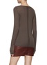 Back View - Click To Enlarge - RICK OWENS  - LONG SLEEVE COLUMN WOOL KNIT SWEATER