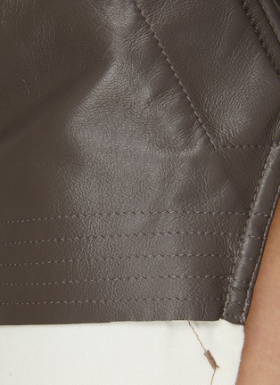  - RICK OWENS  - Visible Pocket Lining Drawstring Leather Boxer Shorts
