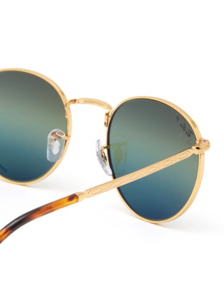 Detail View - Click To Enlarge - RAY-BAN - METAL ROUND FRAME GREEN LENS SUNGLASSES