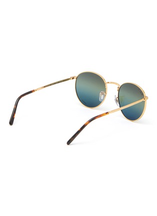 Figure View - Click To Enlarge - RAY-BAN - METAL ROUND FRAME GREEN LENS SUNGLASSES